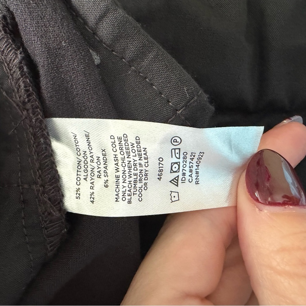 Loft Outlet Black Curvy Skinny Ankle Pants Size 14 - Picture 9 of 11